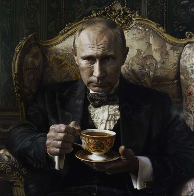 VLADIMIR PUTIN HA VOGLIA DI TE - IMMAGINE CREATA CON MIDJOURNEY