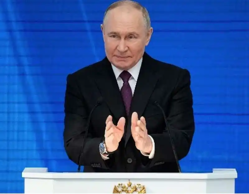 VLADIMIR PUTIN PARLA ALLE CAMERE RIUNITE