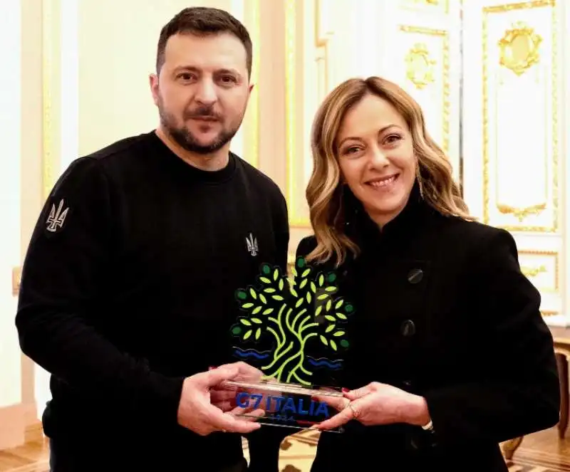 volodymyr zelensky   giorgia meloni   kiev 