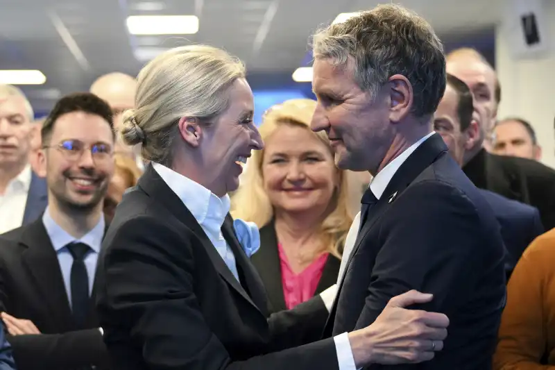 alice weidel e bjorn hoecke   elezioni in germania   foto lapresse   