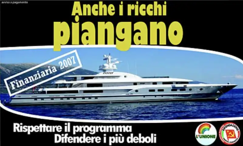 anche i ricchi piangano - rifondazione comunista per la patrimoniale