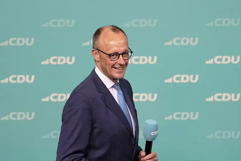 friedrich merz dopo la vittoria   elezioni in germania  foto lapresse   