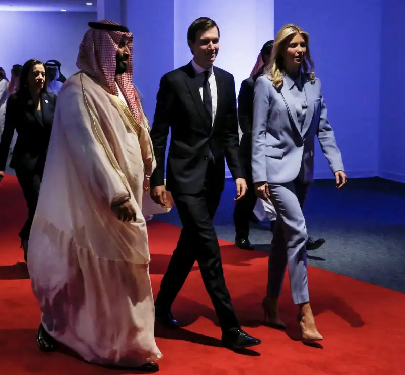 mohammed bin salman   jared kushner   ivanka trump 