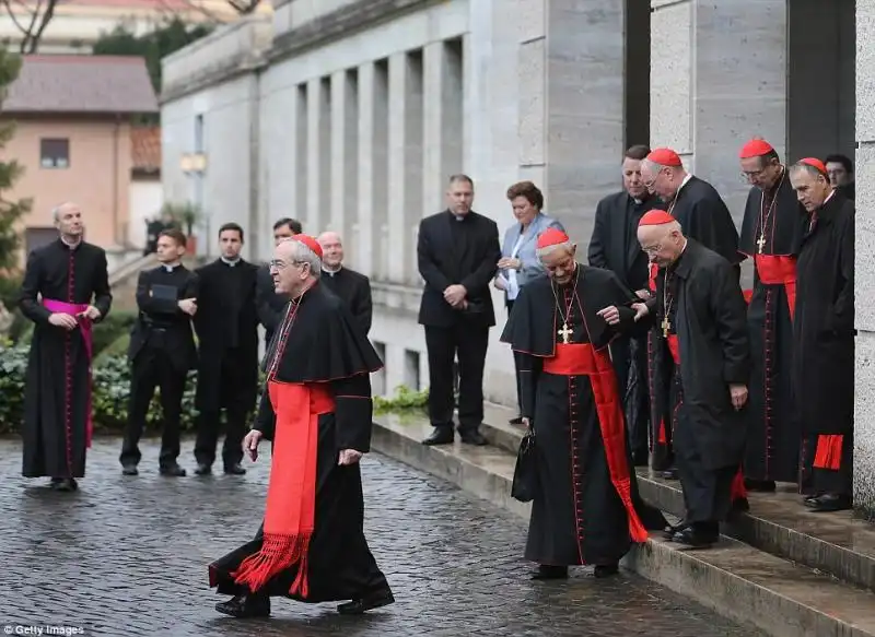 LARRIVO DEI CARDINALI PER IL CONCLAVE 