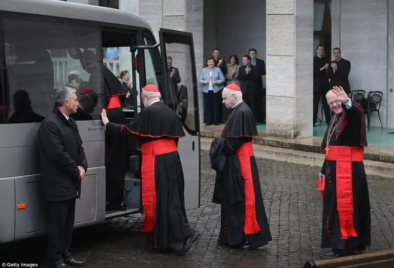 LARRIVO DEI CARDINALI PER IL CONCLAVE 