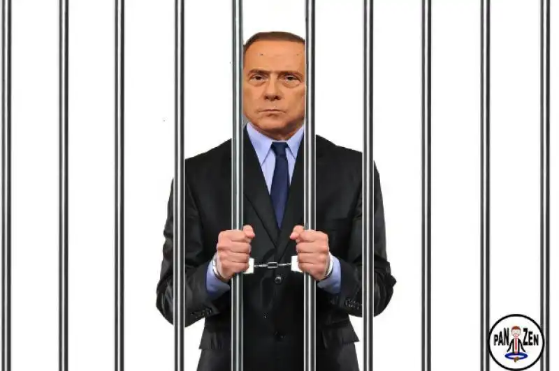 BERLUSCONI DIETRO LE SBARRE