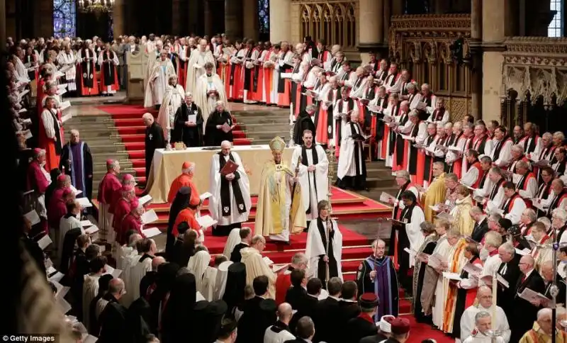 CERIMONIA DI INSEDIAMENTO DEL NUOVO ARCIVESCOVO DI CANTERBURY JUSTIN WELBY 