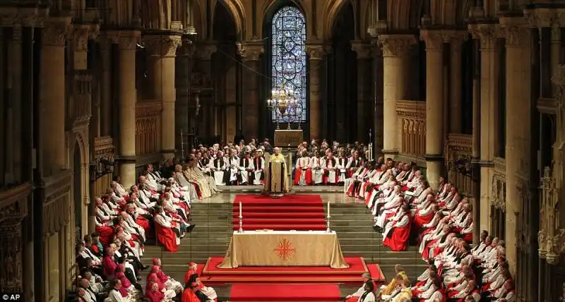 CERIMONIA DI INSEDIAMENTO DEL NUOVO ARCIVESCOVO DI CANTERBURY JUSTIN WELBY 