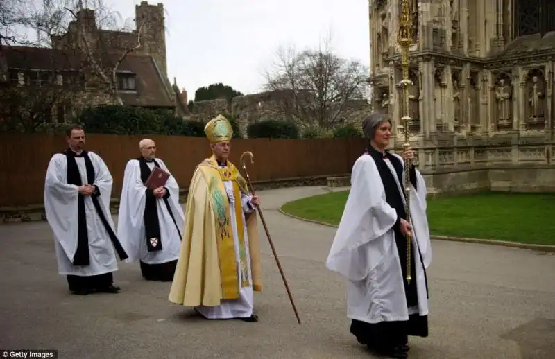 CERIMONIA DI INSEDIAMENTO DEL NUOVO ARCIVESCOVO DI CANTERBURY JUSTIN WELBY 