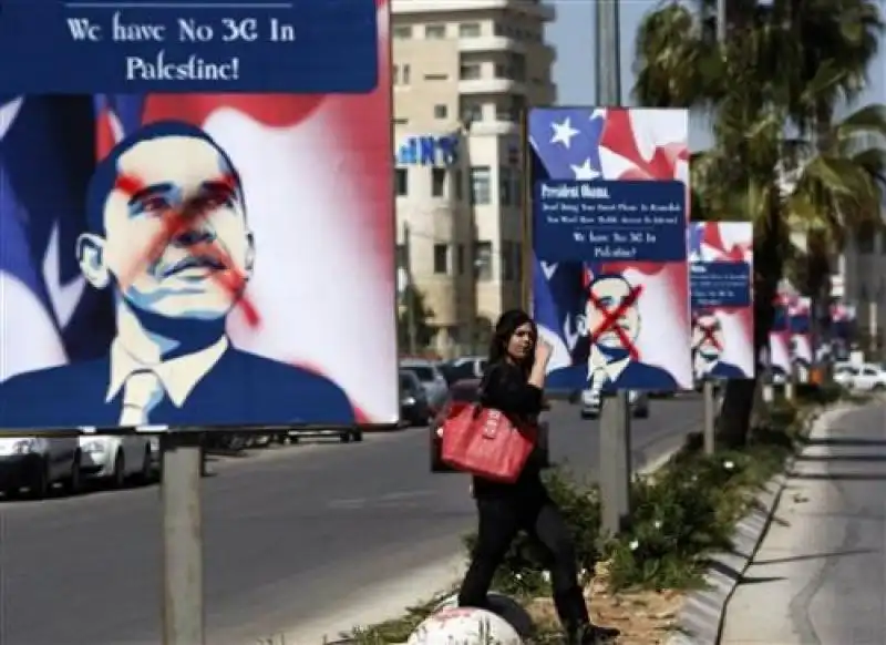 full protesta contro obama in palestina 