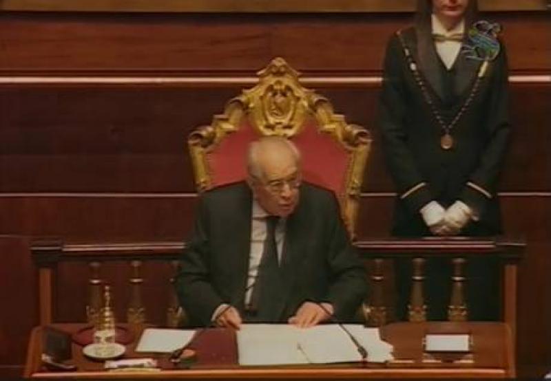 Il presidente di turno di Palazzo Madama Emilio Colombo jpeg