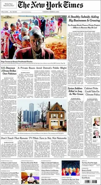 THE NEW YORK TIMES 