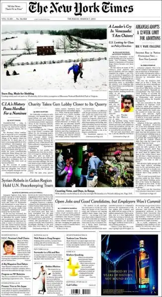 THE NEW YORK TIMES 