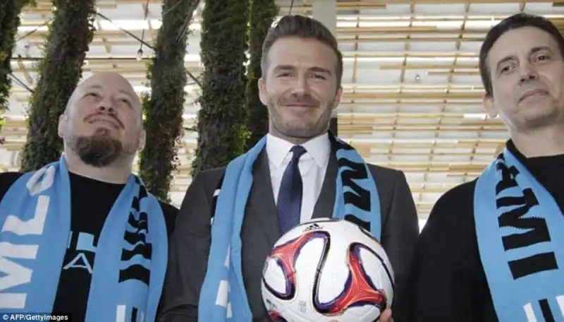 beckham coi colori del club di Miami 