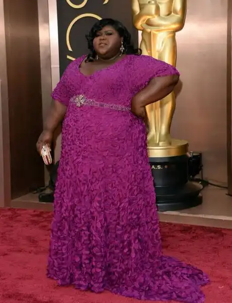 Gabourey Sidibe attends the Oscars 