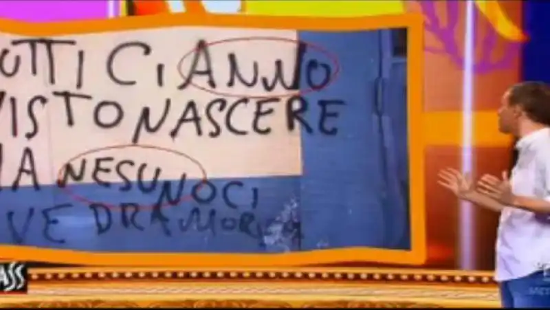 giass militello e le scritte sbagliate 