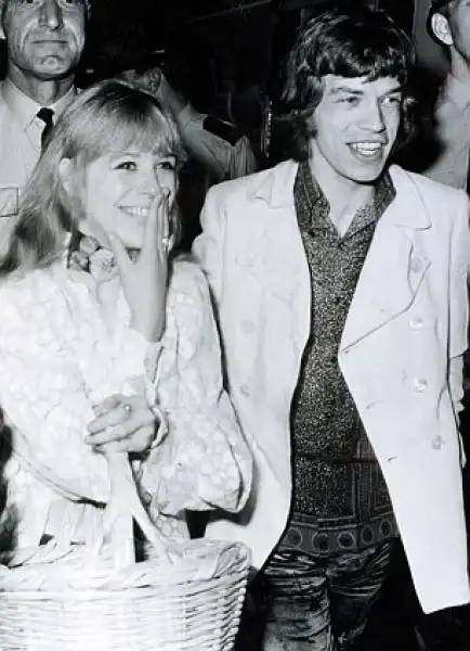 Jagger con Marianne Faithful 