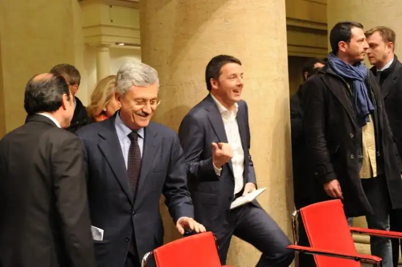 Matteo Renzi e Massimo D Alema 