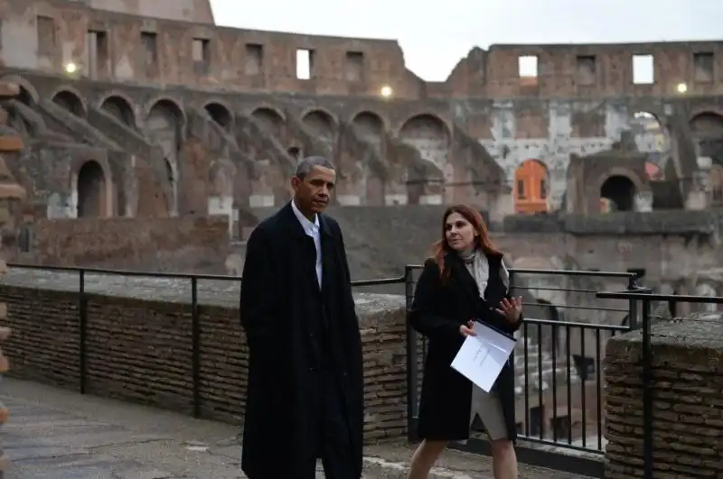 OBAMA BARBARA NAZZARO COLOSSEO 