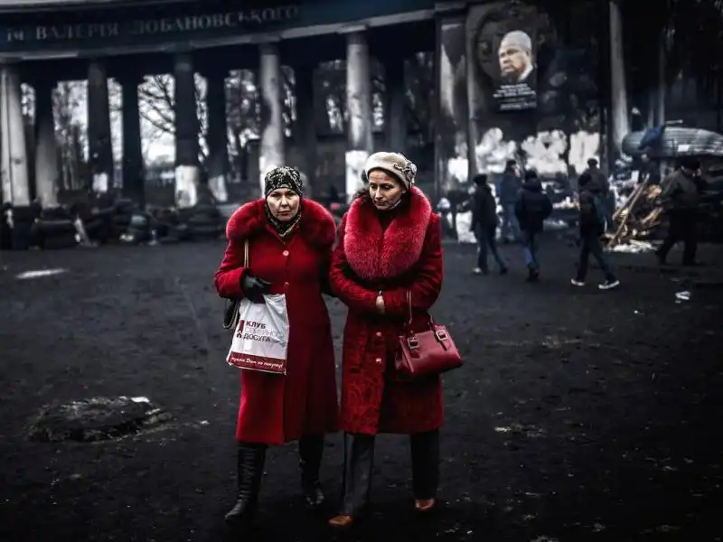 A passeggio intorno al Dinamo Stadium di Kiev 