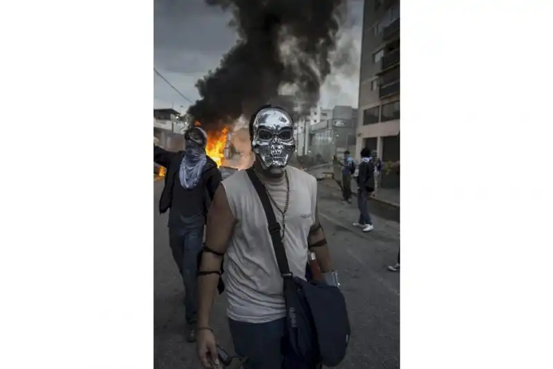 La protesta a Caracas 