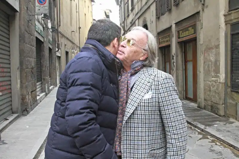 RENZI E DELLA VALLE A FIRENZE FOTO ANSA 