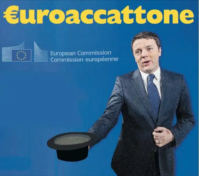 RENZI EUROACCATTONE PRIMA PAGINA DE LA PADANIA 