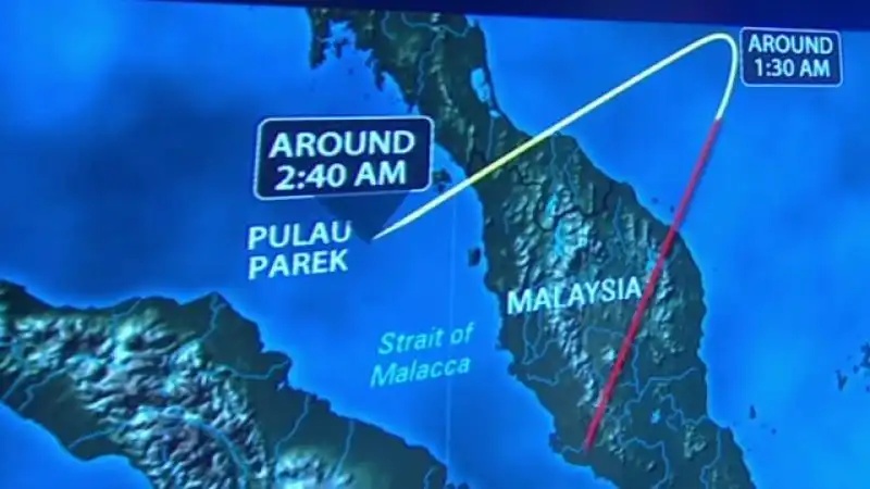 la rotta sbagliata del volo malaysia scomparso 