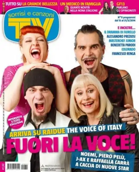 sorrisi e canzoni the voice copertina 