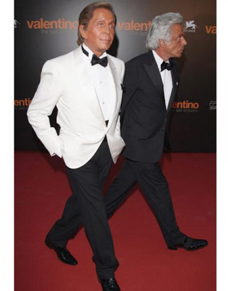 Valentino and Giancarlo Giammetti Harpers Bazaar