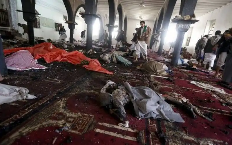 attentati contro le moschee sciite a sanaa in yemen  2