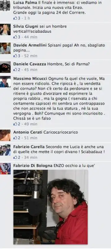 commenti pagina facebook