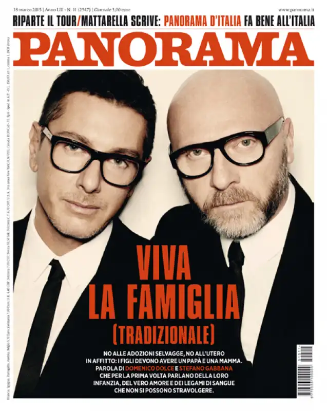 dolce e gabbana famiglia tradizionale panorama