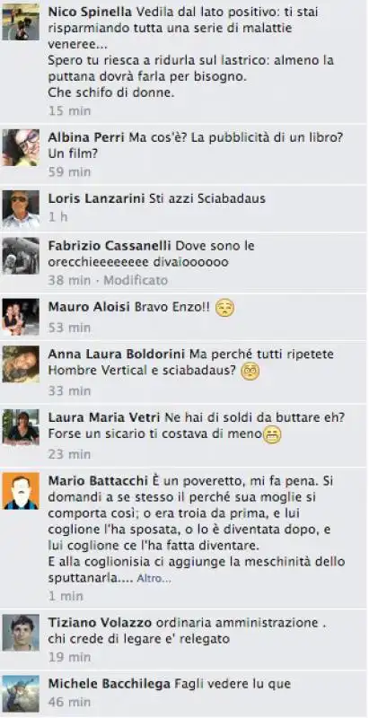 enzo commenti pagina facebook