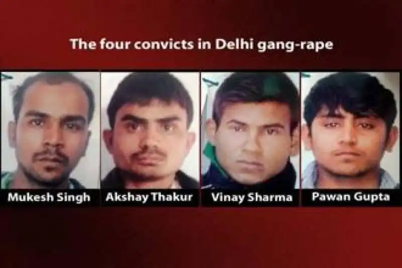 gli stupratori e assassini di nirbhaya ragazza indiana