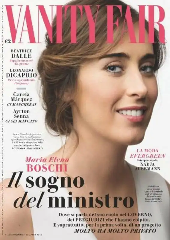 maria elena boschi intervista vanity fair