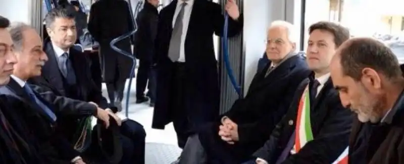 mattarella in tram