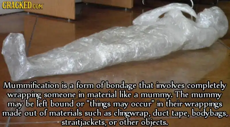 mummificazione bondage