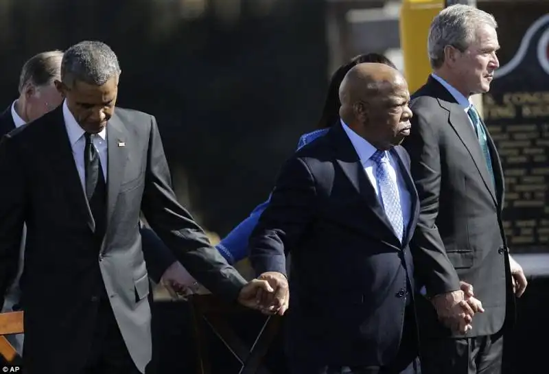 obama   john lewis   george bush