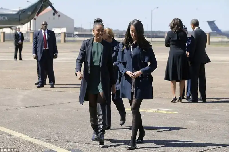 sasha e malia obama  