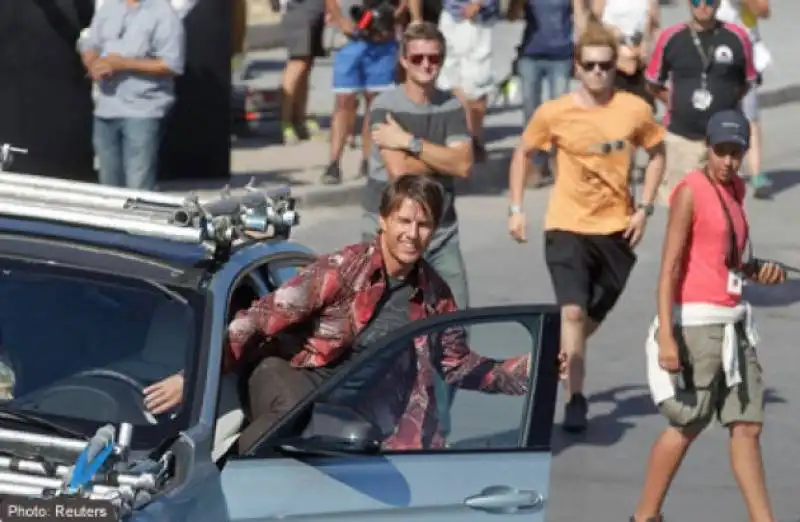 tom cruise sul set di mission impossible 5 a marrakech  1