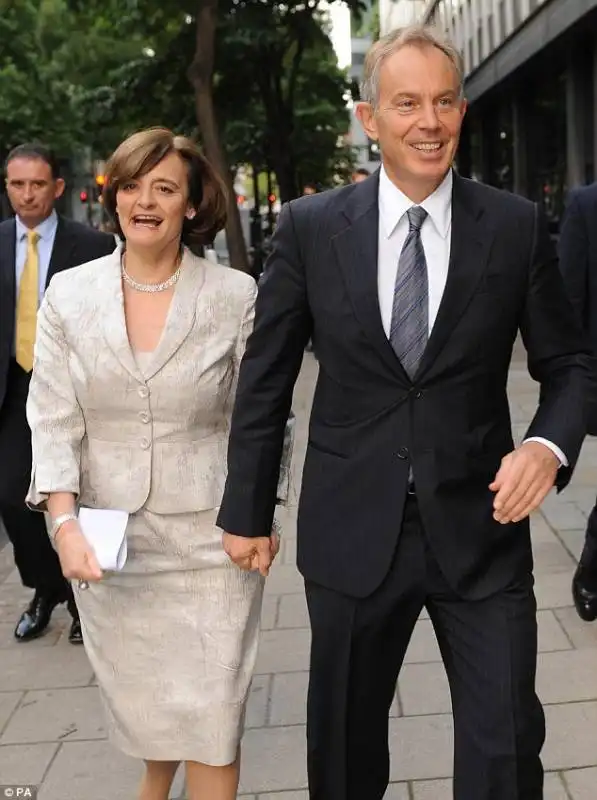 tony blair e la moglie cherie