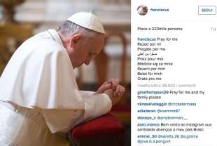 ACCOUNT INSTAGRAM DI PAPA BERGOGLIO