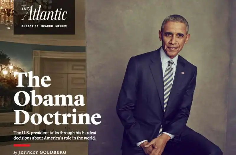 barack  obama intervista the atlantic 