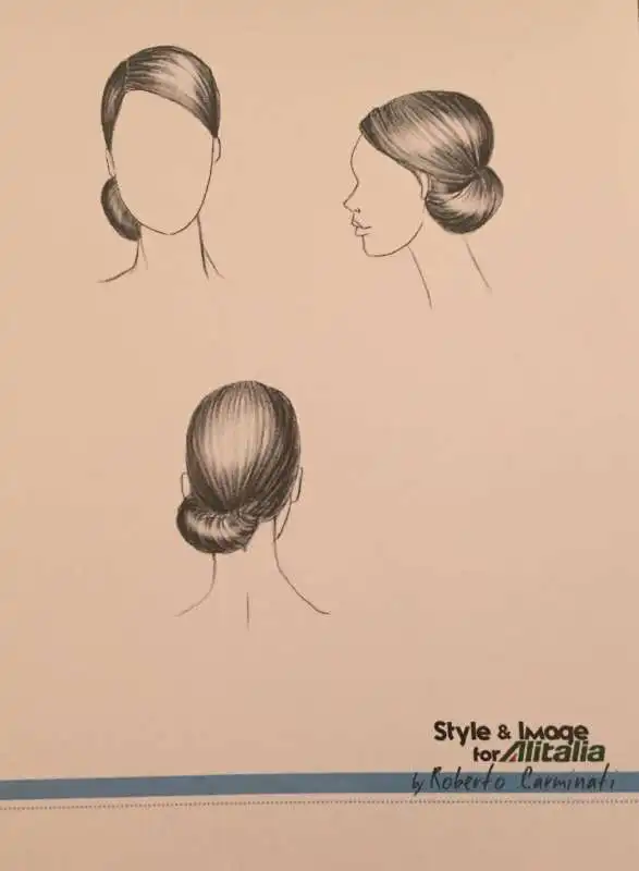 chignon basso laterale