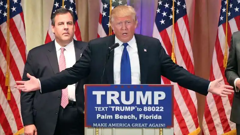 chris christie dietro donald trump