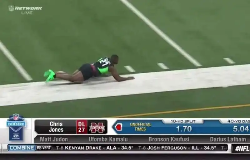 chris jones nfl incidente sulla pista di atletica  10