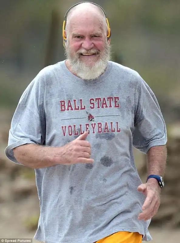 david letterman  con barba