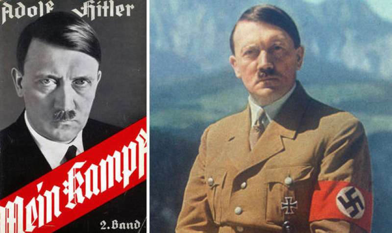 hitler e il suo manifesto nazista