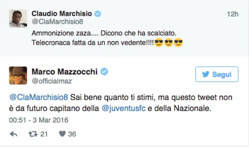 MAZZOCCHI TWEET